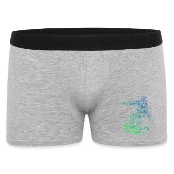 Un motif juste pour le snowboard - Boxer Homme - gris chiné - Devant