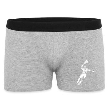 Fresh padel motif for padel players - Men's Boxer Shorts - heather grey - Front