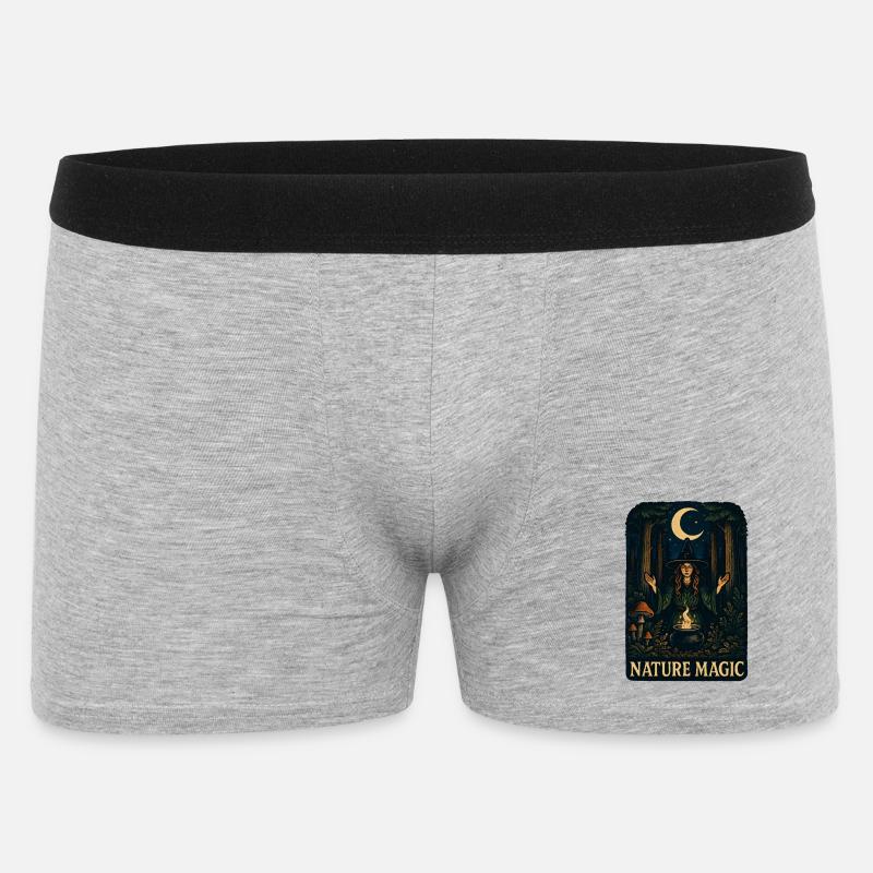 Forest Magic Moon Magic - Men's Boxer Shorts - heather grey