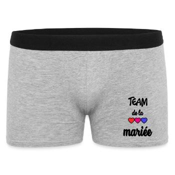 FUTURE MARIEE. EVJF. MARIEE. TEAM. TEAM MARIEE - Boxer Homme - gris chiné - Devant