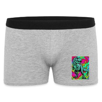 dinosaur - Men's Boxer Shorts - heather grey - Front