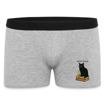Quiet Magic: Cat Spells - Men's Boxer Shorts - heather grey - Front