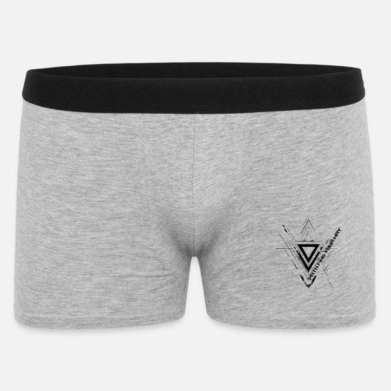 Weg finden Sie Ihren Weg - Männer Boxer Shorts - Grau meliert