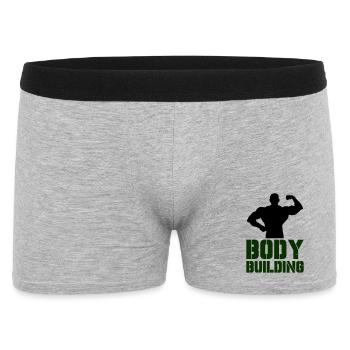 Typographie puissante du culturisme - Boxer Homme - gris chiné - Devant