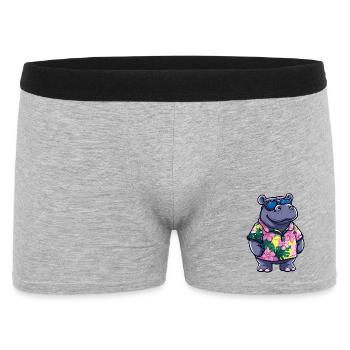 Vacances de bandes dessinées Hippo - Boxer Homme - gris chiné - Devant