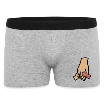 Eltern Baby Hände Familie Liebe - Männer Boxer Shorts - Grau meliert - Vorne