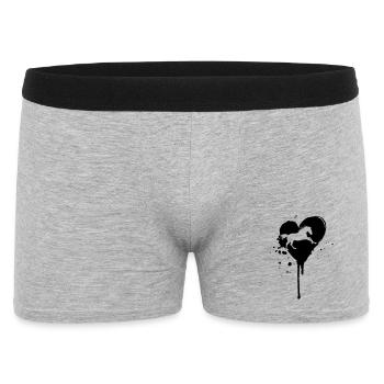 einHerzfuerPRE - Männer Boxer Shorts - Grau meliert - Vorne