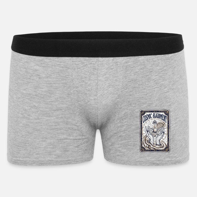 Cosmic Alignment Spirit - Männer Boxer Shorts - Grau meliert