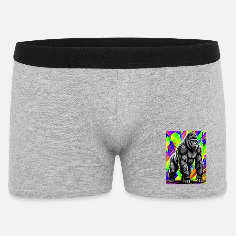 Gorilla - Männer Boxer Shorts - Grau meliert