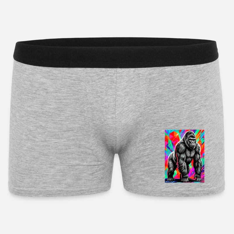 Gorilla - Männer Boxer Shorts - Grau meliert