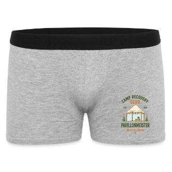 Maître du pavillon – Équipe du Club de Récupération du Camp - Boxer Homme - gris chiné - Devant
