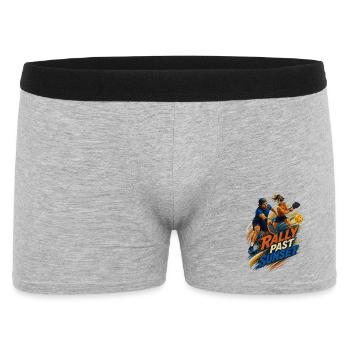 Sunset Rally - Männer Boxer Shorts - Grau meliert - Vorne