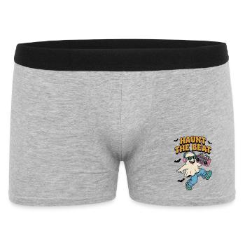 Haunt the Beat Ghost DJ - Men's Boxer Shorts - heather grey - Front