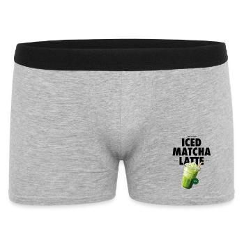 Matcha - Männer Boxer Shorts - Grau meliert - Vorne