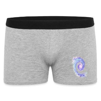 Pastel Swirl Spiral - Men's Boxer Shorts - heather grey - Front