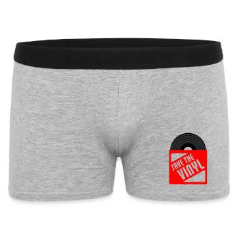 save the vinyl - Boxer Homme - gris chiné - Devant