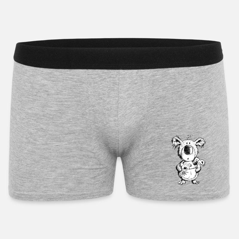 Koala Mom With Babies - Men's Boxer Shorts - heather grey