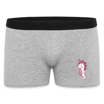 Seahorse Unicorn Fantasy - Men's Boxer Shorts - heather grey - Front