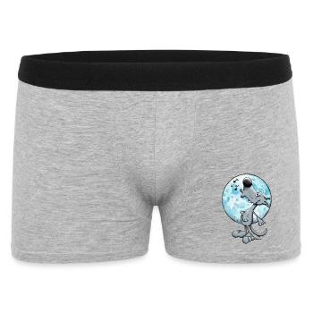 Singing Wolf - Men's Boxer Shorts - heather grey - Front