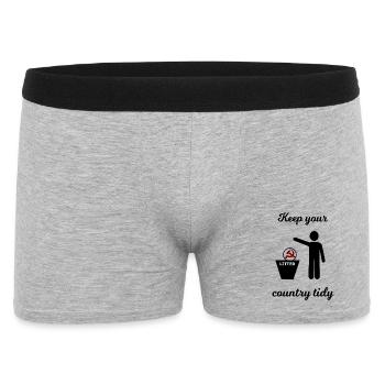 Socialism and Capitalism Funny - Men's Boxer Shorts - heather grey - Front