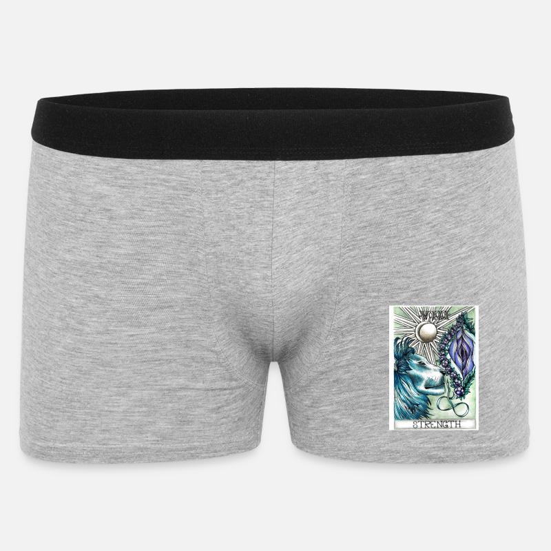 Strength - Männer Boxer Shorts - Grau meliert