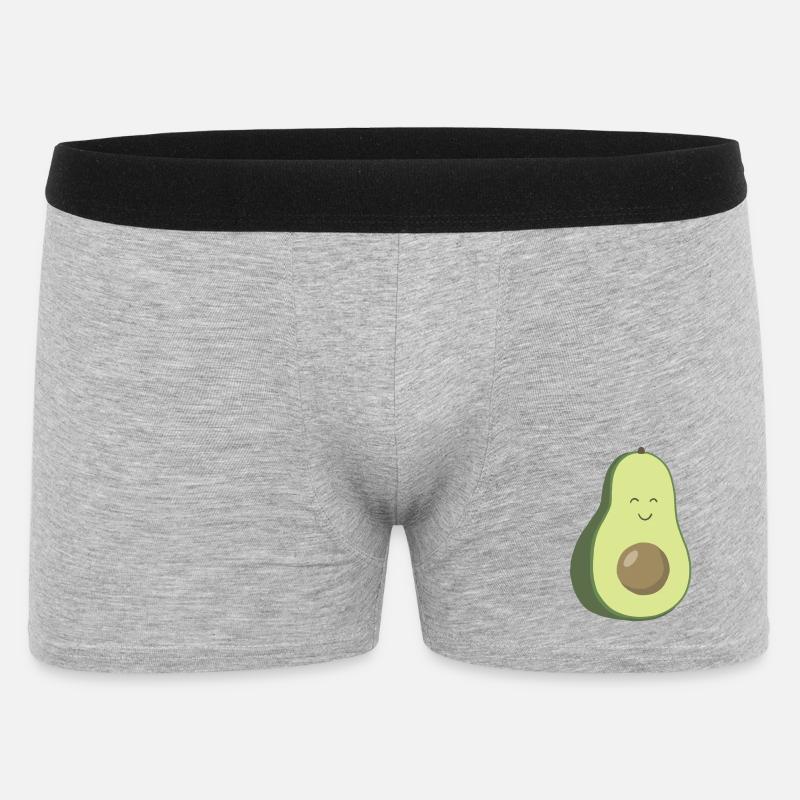 Avocado - Männer Boxer Shorts - Grau meliert