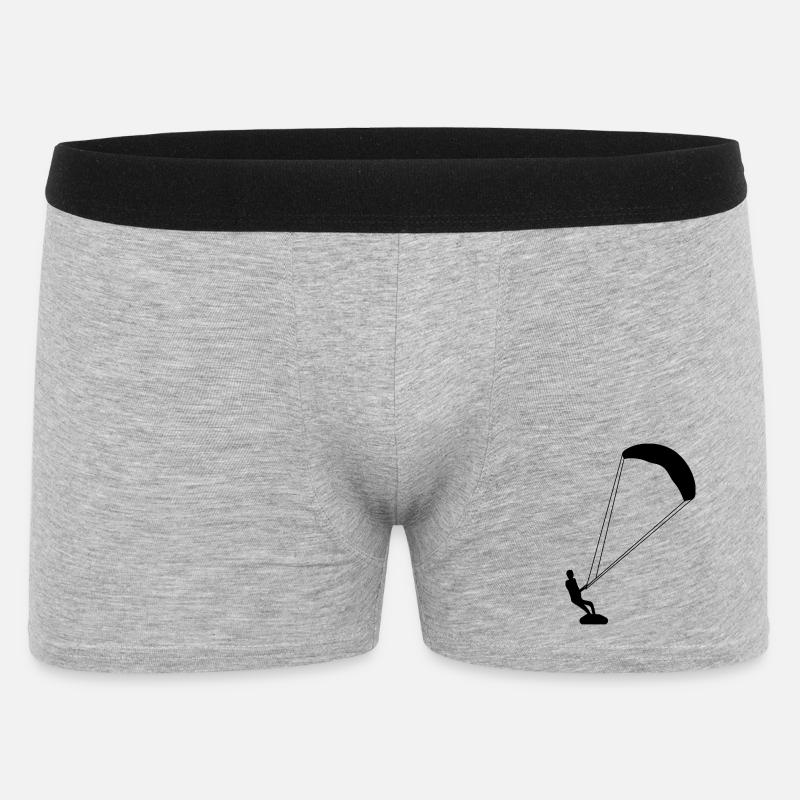 Kitesurf - Kiter - Männer Boxer Shorts - Grau meliert