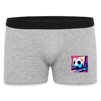 SpaceFootball - Männer Boxer Shorts - Grau meliert - Vorne