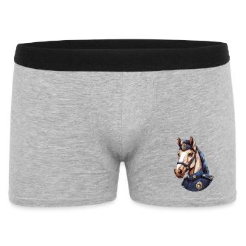 Cheval de police - Boxer Homme - gris chiné - Devant