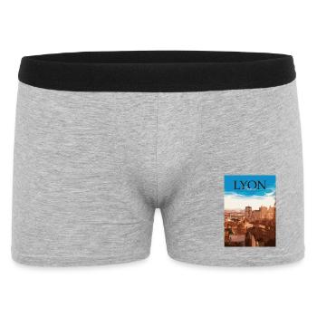 Lyon - Boxer Homme - gris chiné - Devant