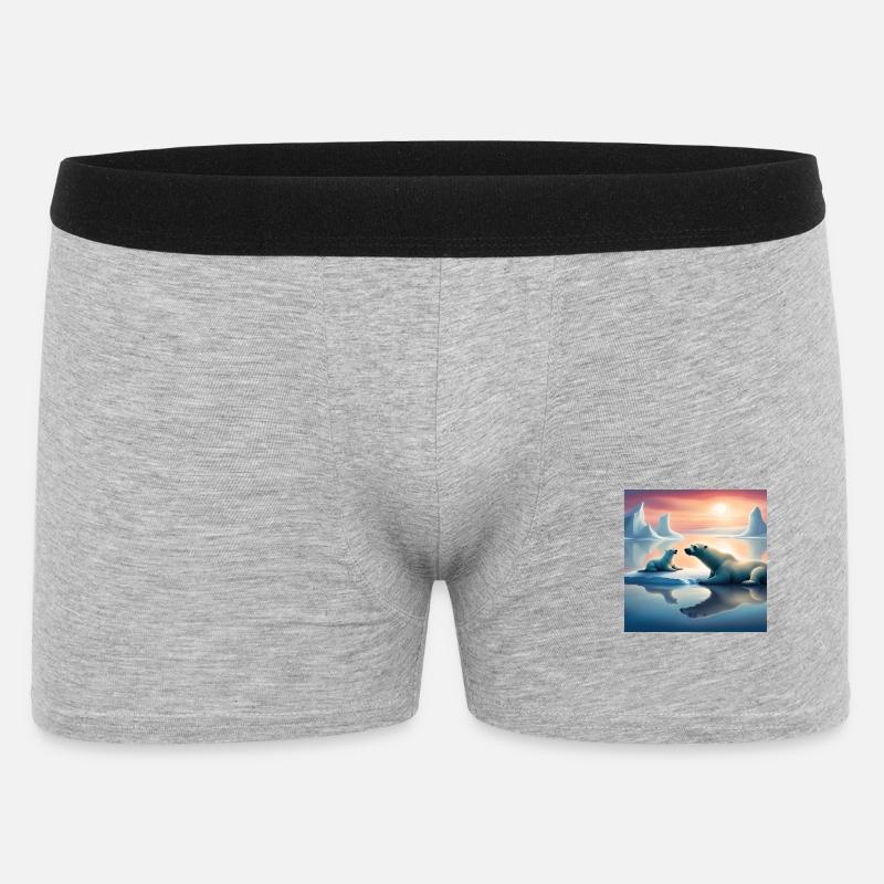 JensJensen - Männer Boxer Shorts - Grau meliert