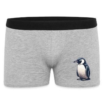Pengu - Men's Boxer Shorts - heather grey - Front