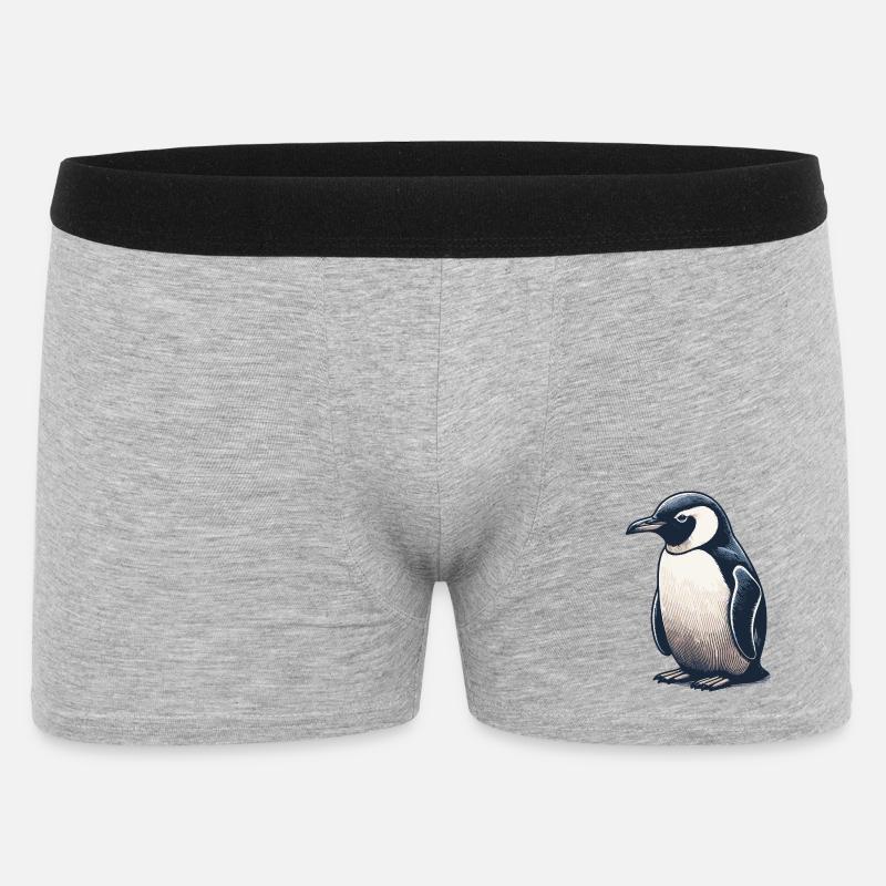 Pengu - Boxer Homme - gris chiné