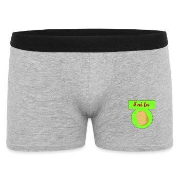 J'ai la patate - Boxer Homme - gris chiné - Devant