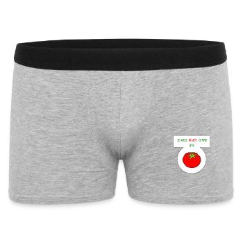 Red as a tomato - Men's Boxer Shorts - heather grey - Front