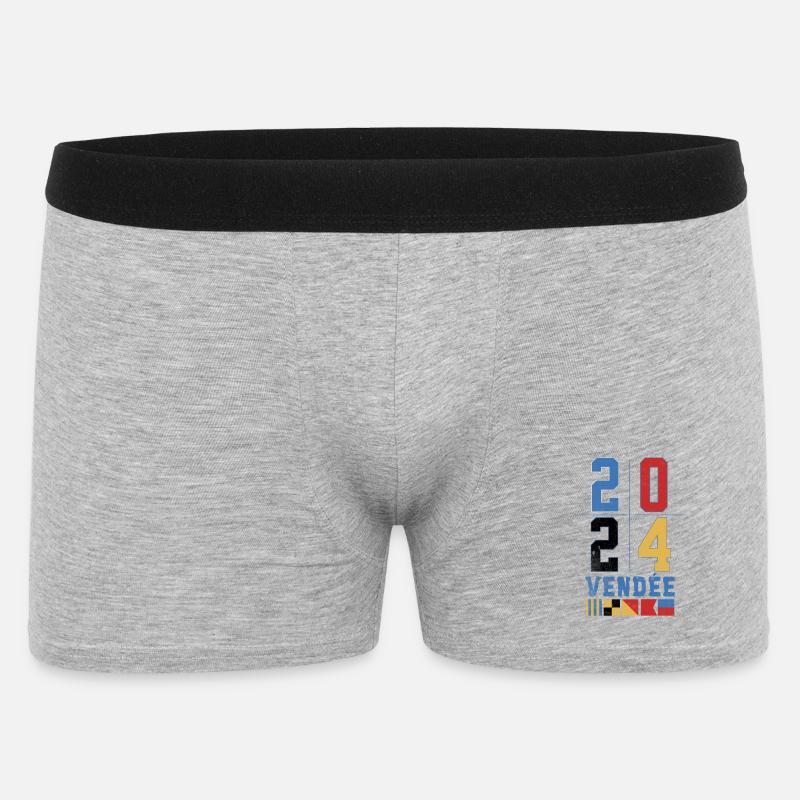 Globe regatta design Year 2024 Vendée - Men's Boxer Shorts - heather grey