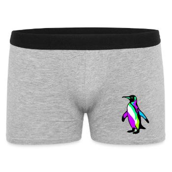 Penguin - Men's Boxer Shorts - heather grey - Front
