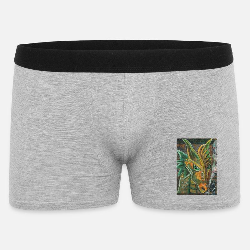 Schau Mal Da... - Männer Boxer Shorts - Grau meliert