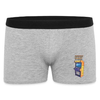 Rétro game - Boxer Homme - gris chiné - Devant