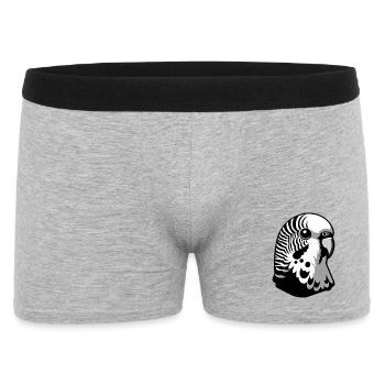 Budgie Canary - Men's Boxer Shorts - heather grey - Front