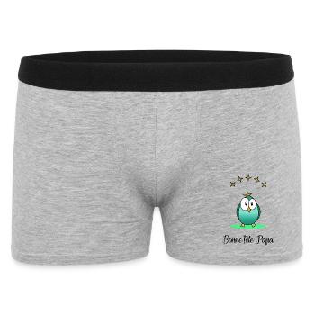 HAPPY FATHER'S DAY. DAD. FATHER'S DAY. FATHER - Men's Boxer Shorts - heather grey - Front
