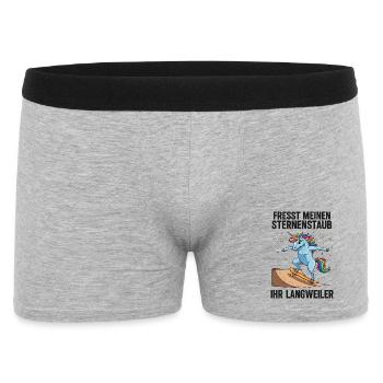 Skateboard Unicorn - Men's Boxer Shorts - heather grey - Front