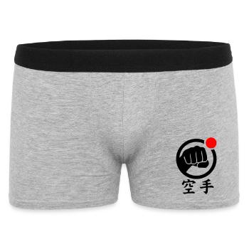 Karaté Faust / Poing - Boxer Homme - gris chiné - Devant