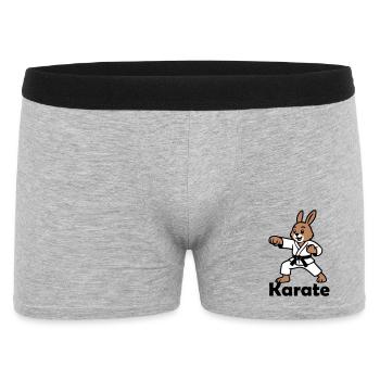Karate Rabbit - Men's Boxer Shorts - heather grey - Front