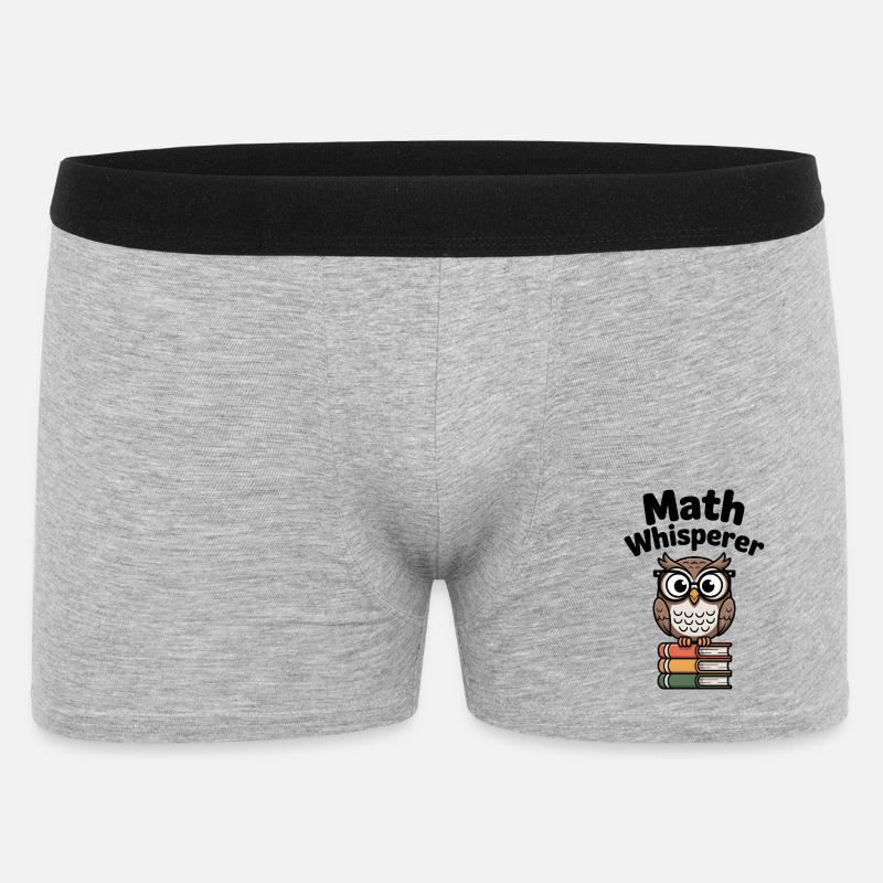 Mathe-Flüsterer - Männer Boxer Shorts - Grau meliert