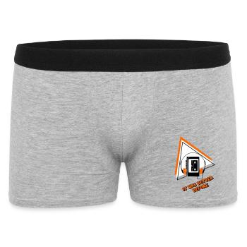 Vintage Audio Design Cassettes - Men's Boxer Shorts - heather grey - Front