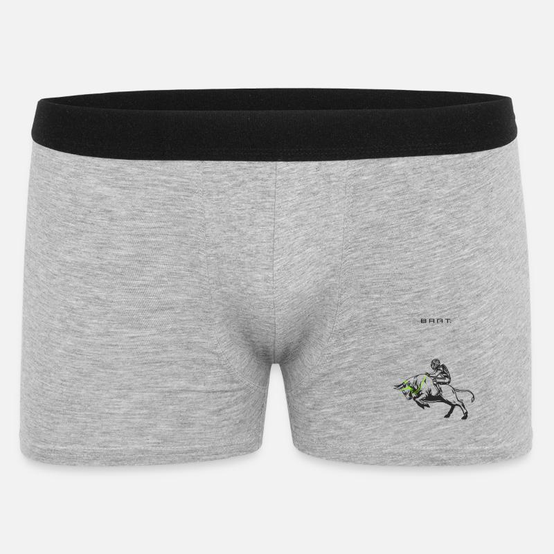 ride_taurus - Männer Boxer Shorts - Grau meliert