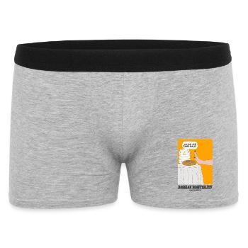 Bosnische Gastfreundschaft - Männer Boxer Shorts - Grau meliert - Vorne