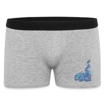 Lake Water Dragon Gift Manga Dragon Frog - Men's Boxer Shorts - heather grey - Front