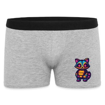 Raccoon Halloween Zombie - Men's Boxer Shorts - heather grey - Front